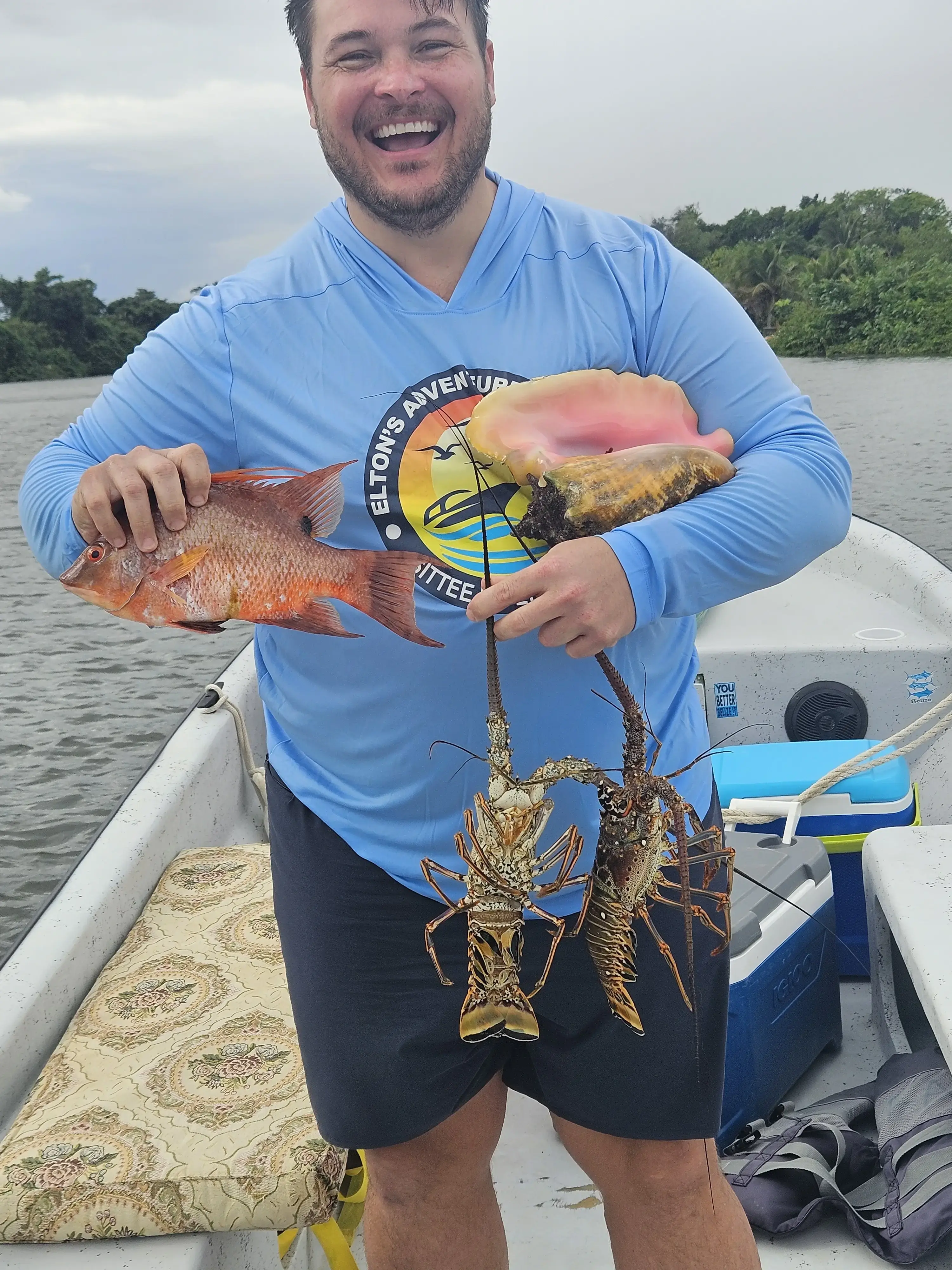 Reef Fishing in Belize Caribbean Central America